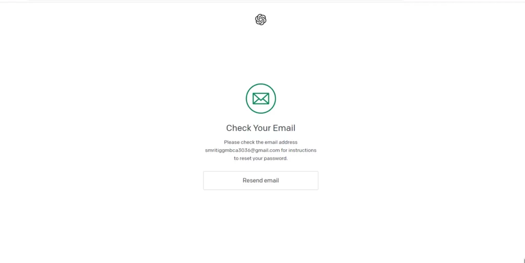 Open Email to check details/How to Change ChatGPT Password in Under One Minute? 