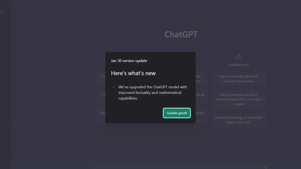 ChatGPT Update: Improved Math Capabilities Facuality