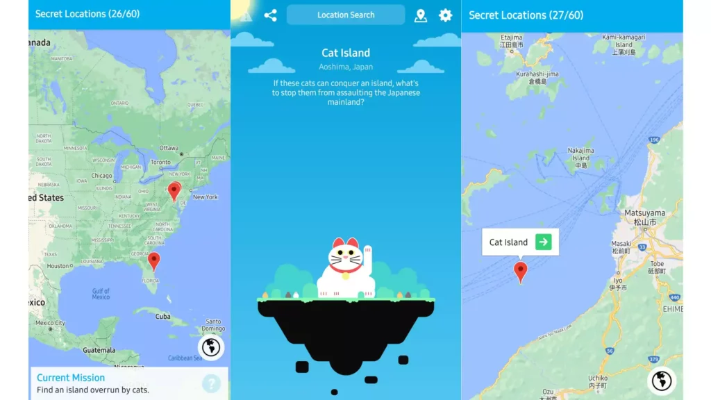 Find an Island Overrun by Cats ; All Carrot Weather Secret Locations Unlocked!!