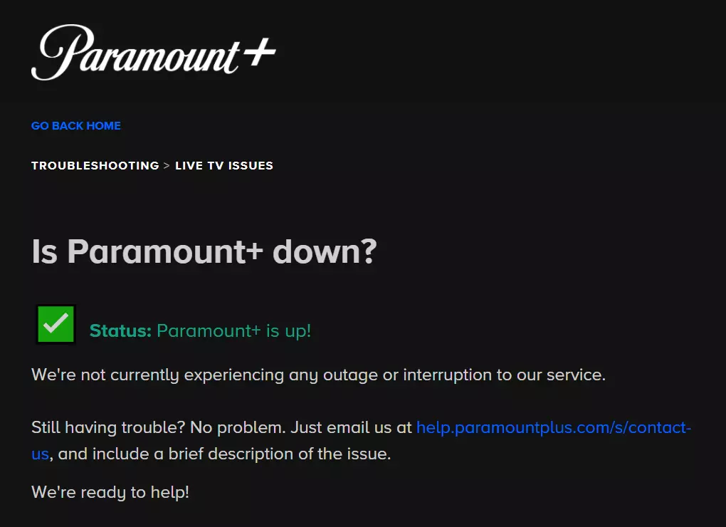 is paramount Plus down/Paramount Plus Live TV Not Working: 6 Causes & 6 Fixes