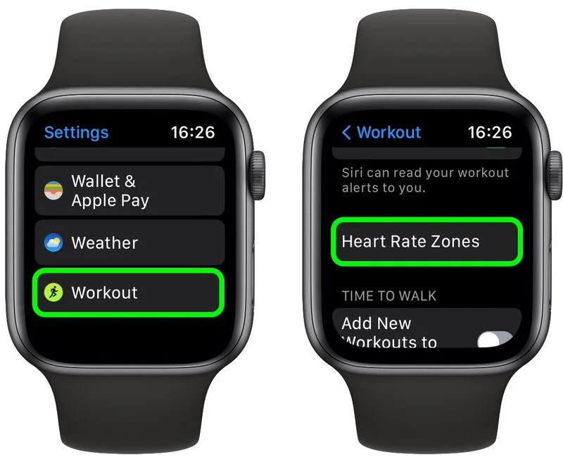 Changing heart rate zones; how to use heart rate zones during Apple watch workouts.
