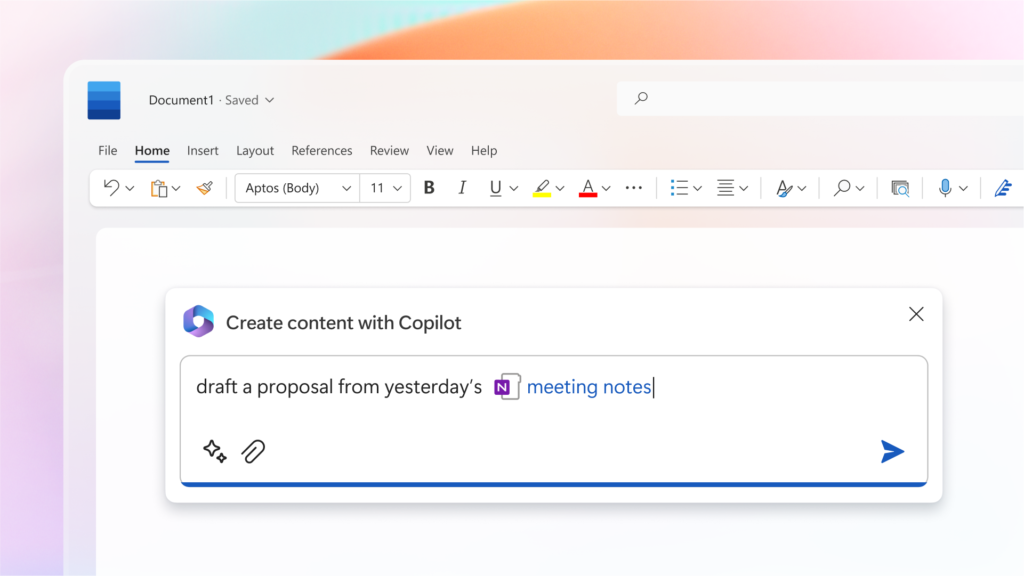 Create content with copilot;Does Microsoft Copilot work on PC