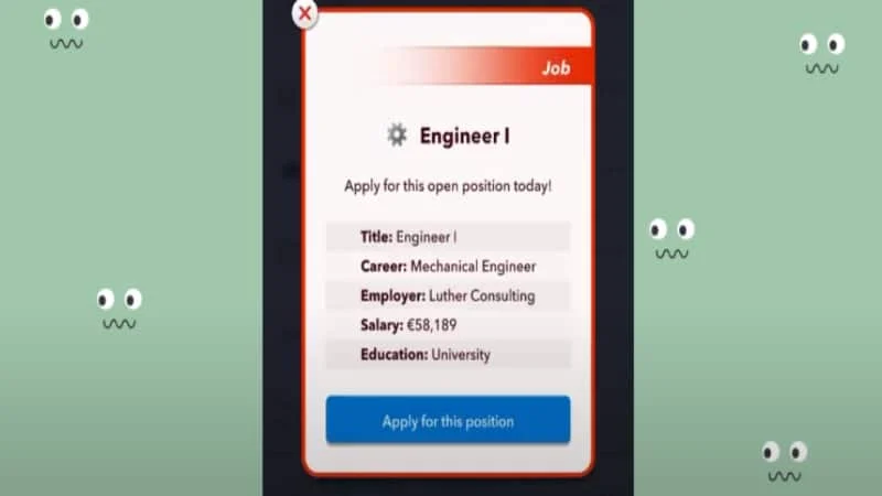 How To Become Mechanical Engineer In BitLife | Step Guide