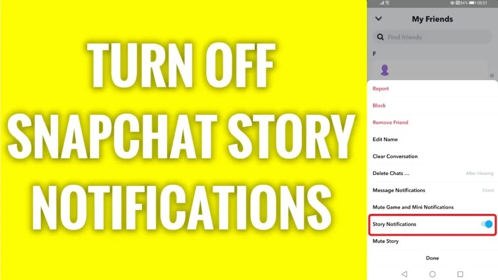 Turn Off Snapchat Story Notifications