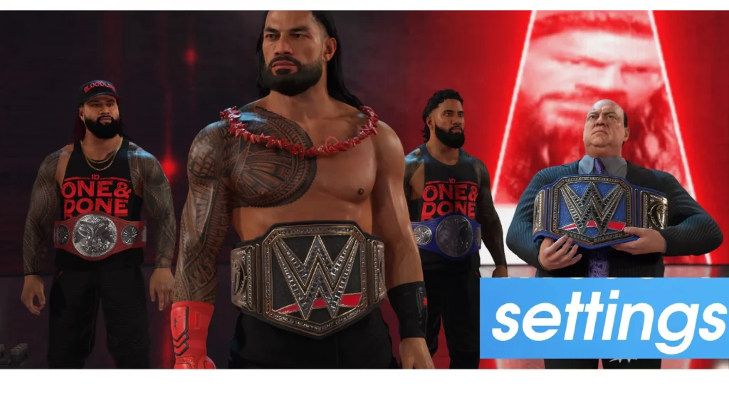 WWE 2K23 settings for realistic gameplay