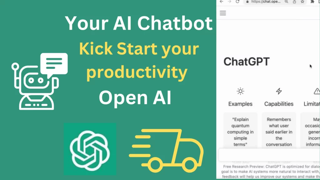 ChatGPT  to kickstart your productivity; how to integrate ChatGPT into a website.