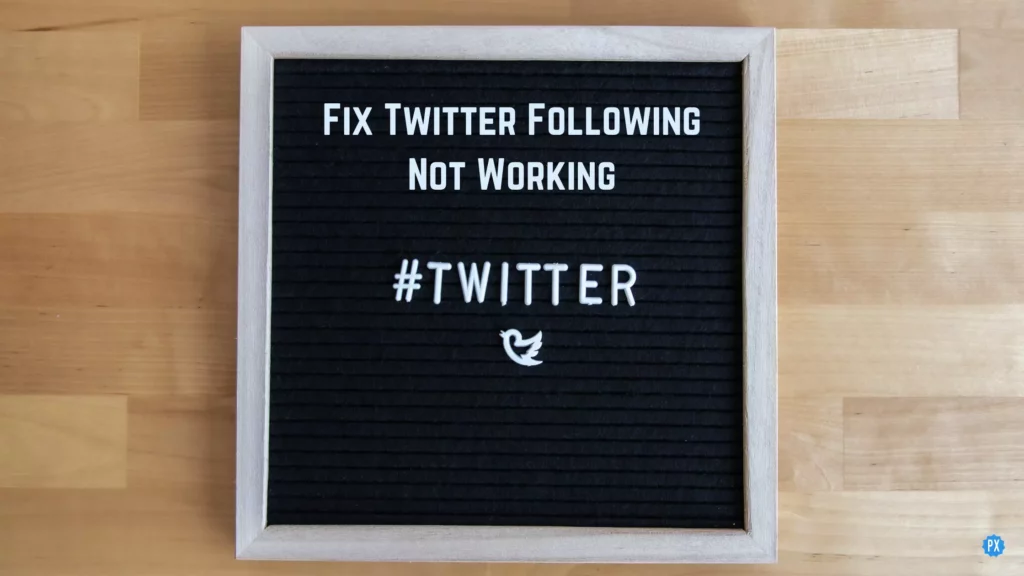 Twitter Following Not Working