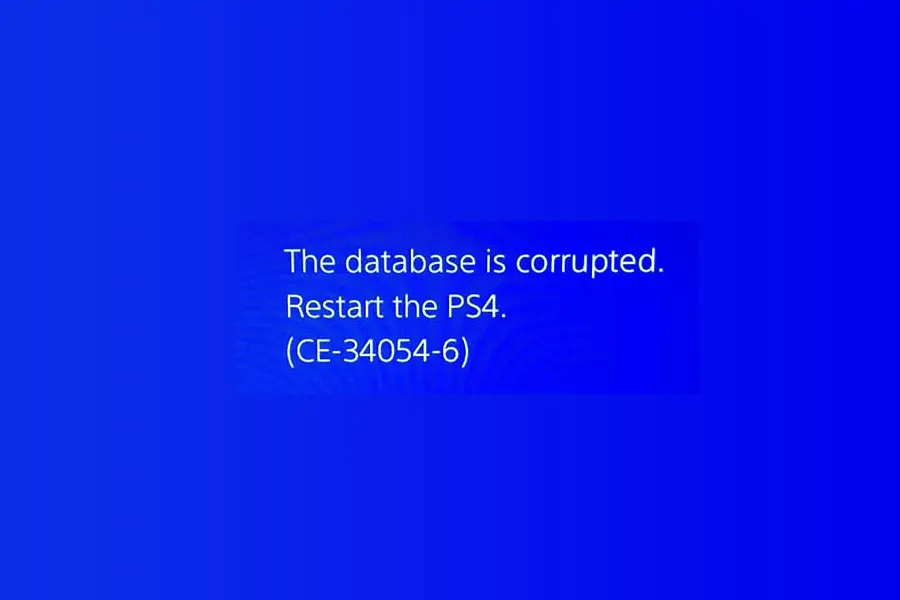 PS4 Corrupted Data