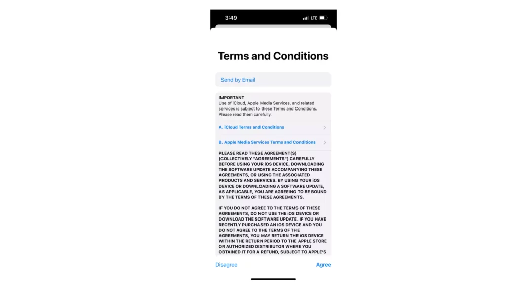 Terms and conditions; should I update to iOS 16.3.1.