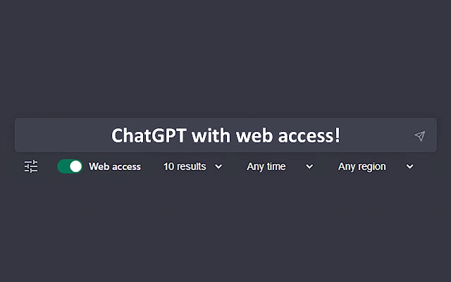 ChatGPT with web access; Access Internet with ChatGPT Now
