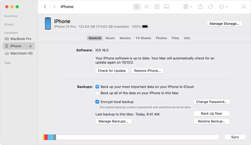 Restoring backup from itunes; what does backup mean on iPhone
