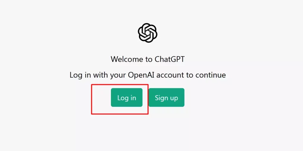 Login window of ChatGPT;  ChatGPT Plus still have the limit of one hour request.