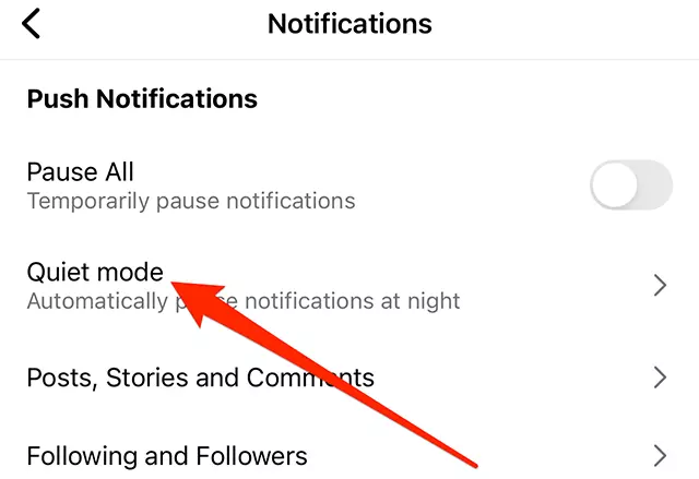 How to Turn off Quiet Mode on Instagram?
