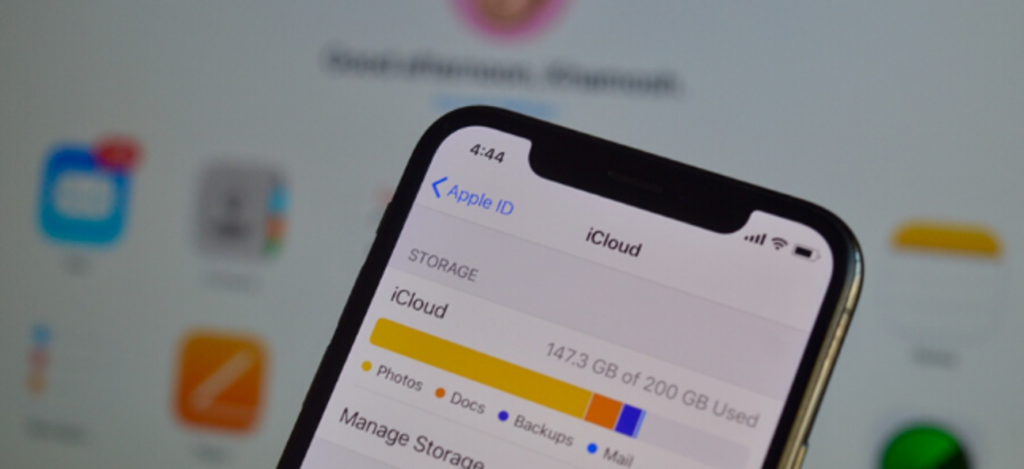 iCloud storage section on iphone; what does backup mean on iPhone