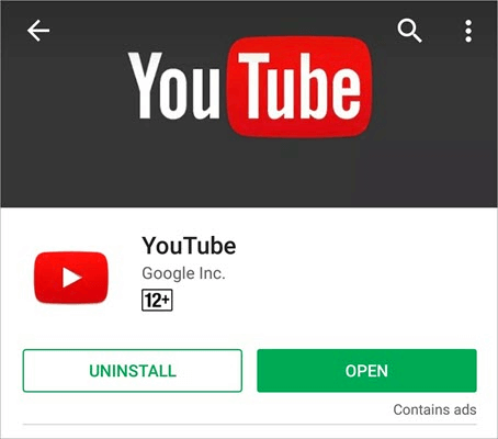Fix YouTube App Not Working on iPhone, by Uninstalling And Reinstalling The App