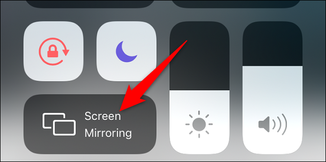 Selecting Screen Mirroring on iPhone; How to mirror iPhone to Firestick
