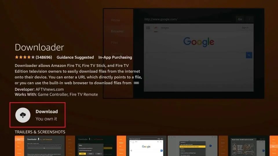 Download and installing Downloader app on Firestick; How to Install UnLinked on Firestick