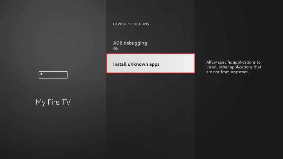 Toggling On Apps from unknown sources on Firestick; How to Install UnLinked on Firestick