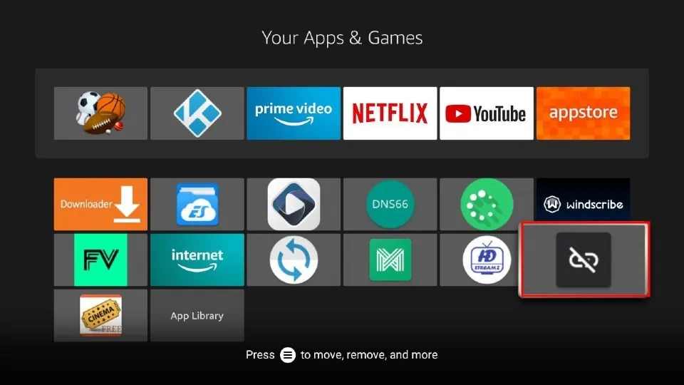 UnLinked in the apps on Firestick; How to Install UnLinked on Firestick