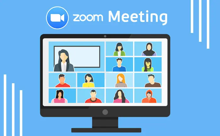 Zoom meeting of a team on dsktop; how to install zoom on firestick