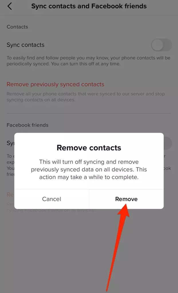 How to Remove Contacts From TikTok