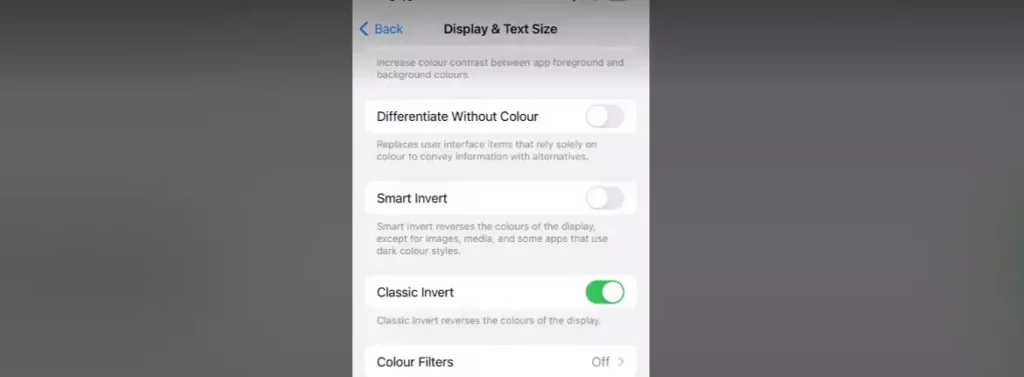 How to Invert Colors on iPhone For Time Being or For Ever?