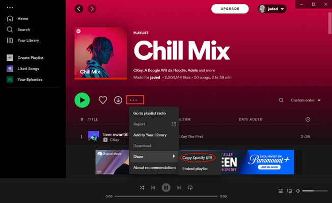 How to Share a Playlist on Spotify from the Mac App?