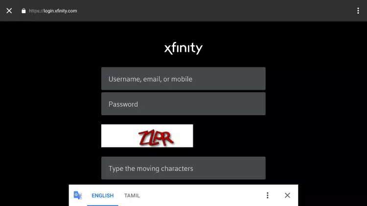 Xfinity stream login page on Firestick; Watch Xfinity Stream Using Silk Browser