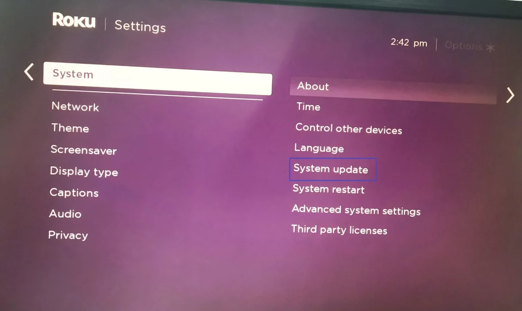 Roku sytem update in settings; why does Netflix keep kicking me off on Roku