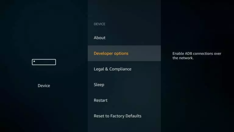 Developer options in Firestick settings; How to Use a VPN With Your Amazon FireStick TV