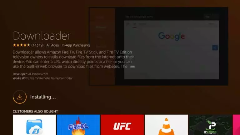 Downlaoding Downloader app on Fiestick; How to Use a VPN With Your Amazon FireStick TV