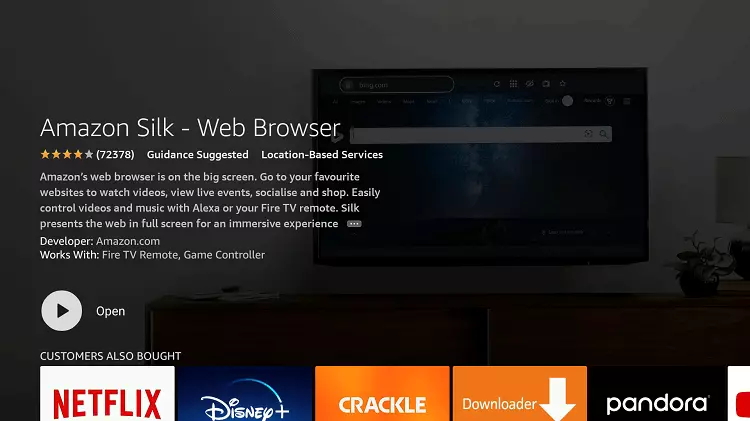 Installing and opening Silk browser on Firestick; How to Get PPV on Firestick for Free