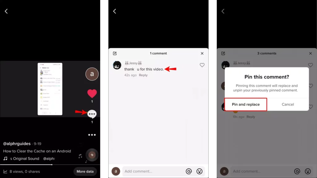 How to Replace a Pinned Comment on TikTok?
