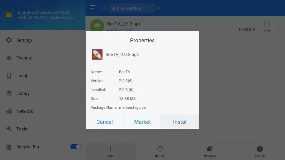 Download BeeTV on Firestick Using The ES File Explorer App