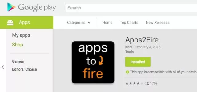 Apps2Fire on playstore;  how to sideload apps on Firestick