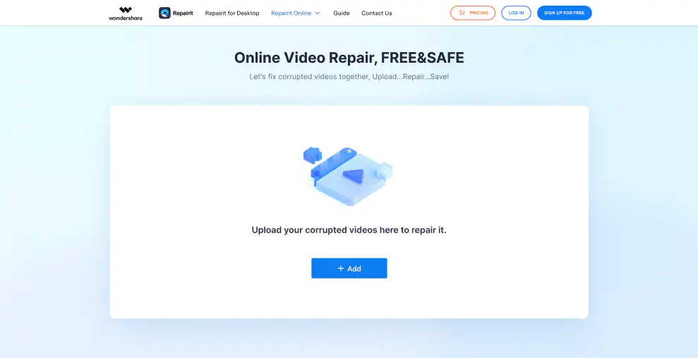 Repairit video repair online
