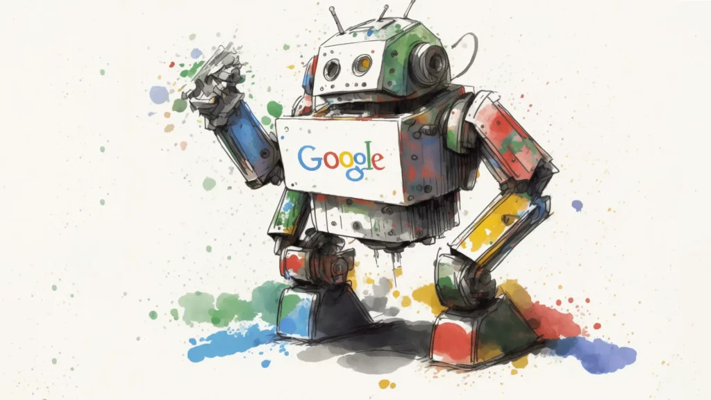 a robot with Google written on it; How to Install Google Bard App