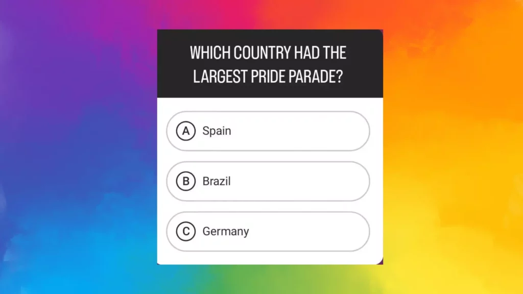 Pride Month Instagram Quiz Questions