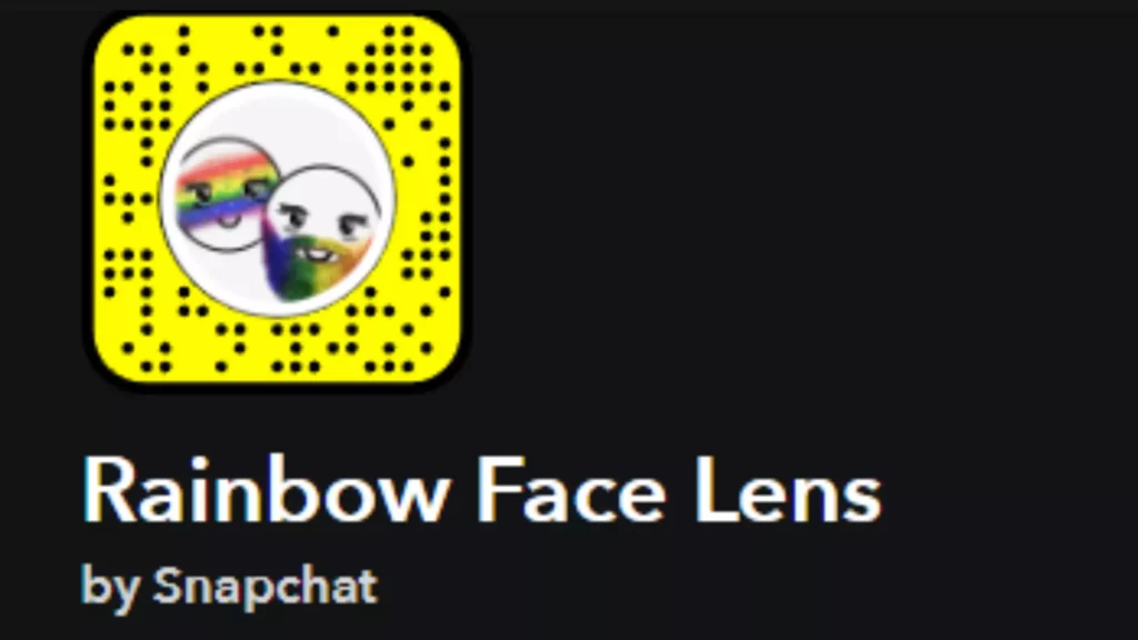 Rainbow Face By Snapchat