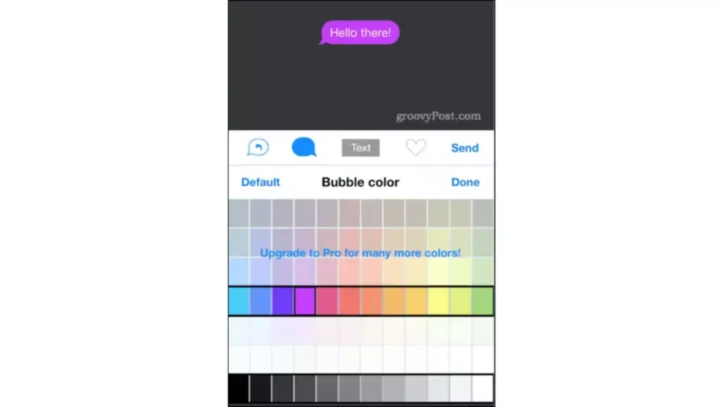 Bubble Color Palate; How To Change iMessage Color