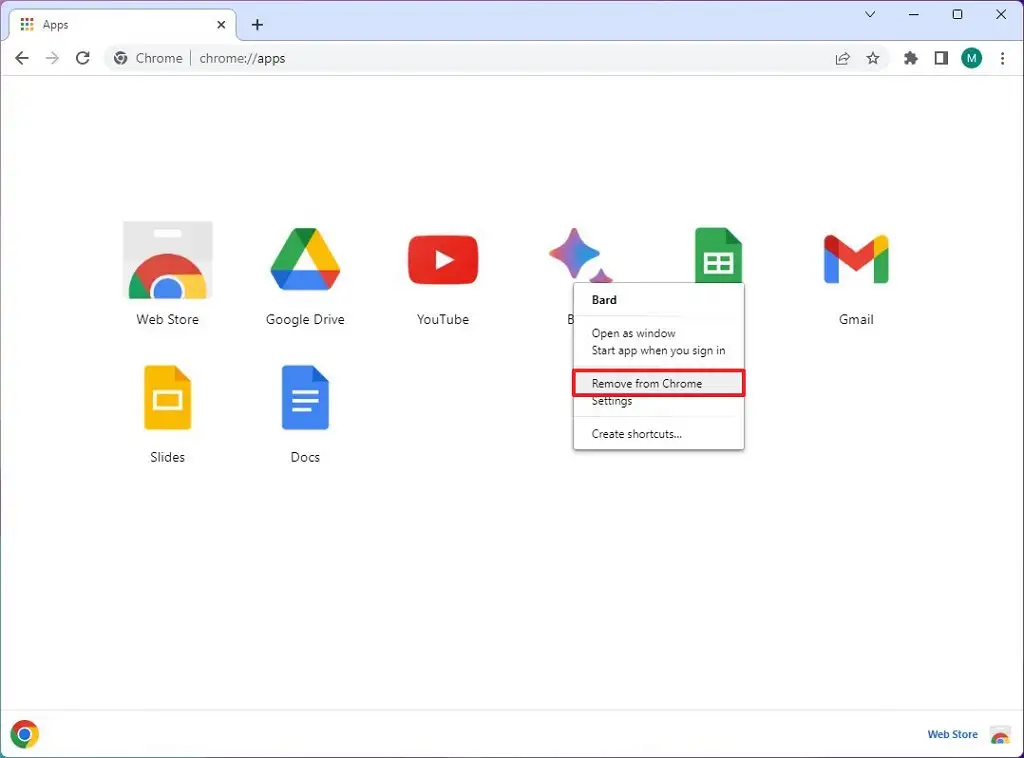 Removing bard from chrome; How to Install Google Bard App