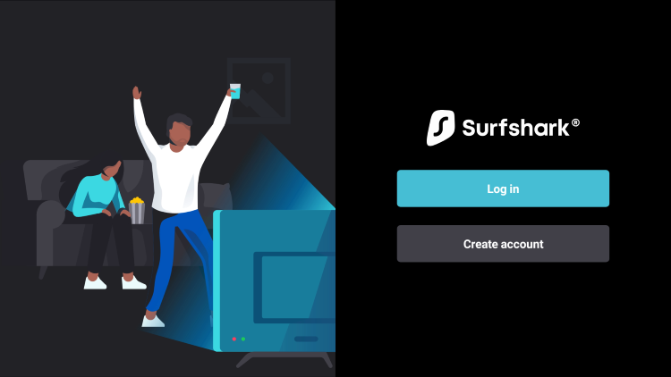 Log in page of surfshark; How to Install Surfshark on Firestick