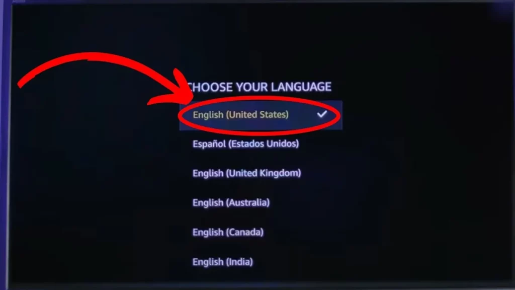 selecting language on Firestick; How to Connect Firestick to Roku TV & Is It Possible