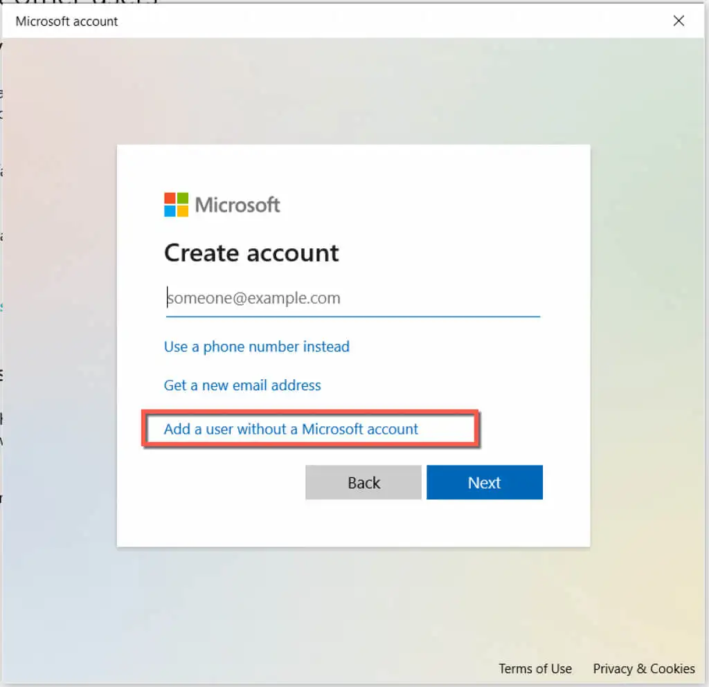 Fix Can’t Type in Windows Search Bar By Creating a New Windows User Account