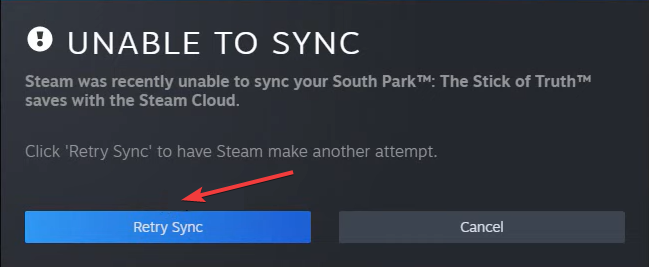 Steam Sync Not Working