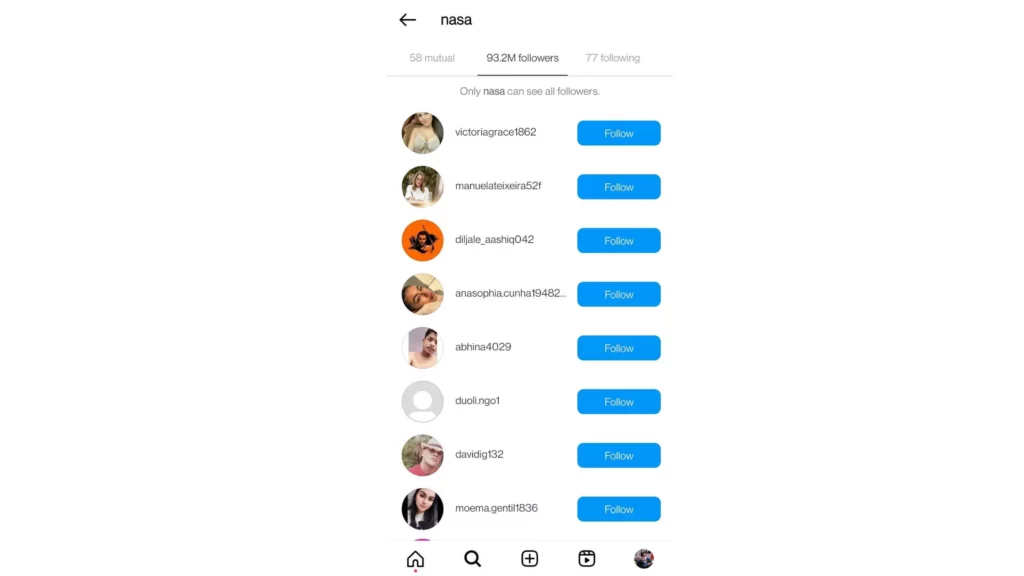 Tell If Someone Has Purchased Instagram Verification by Scrolling Through Their Followers List