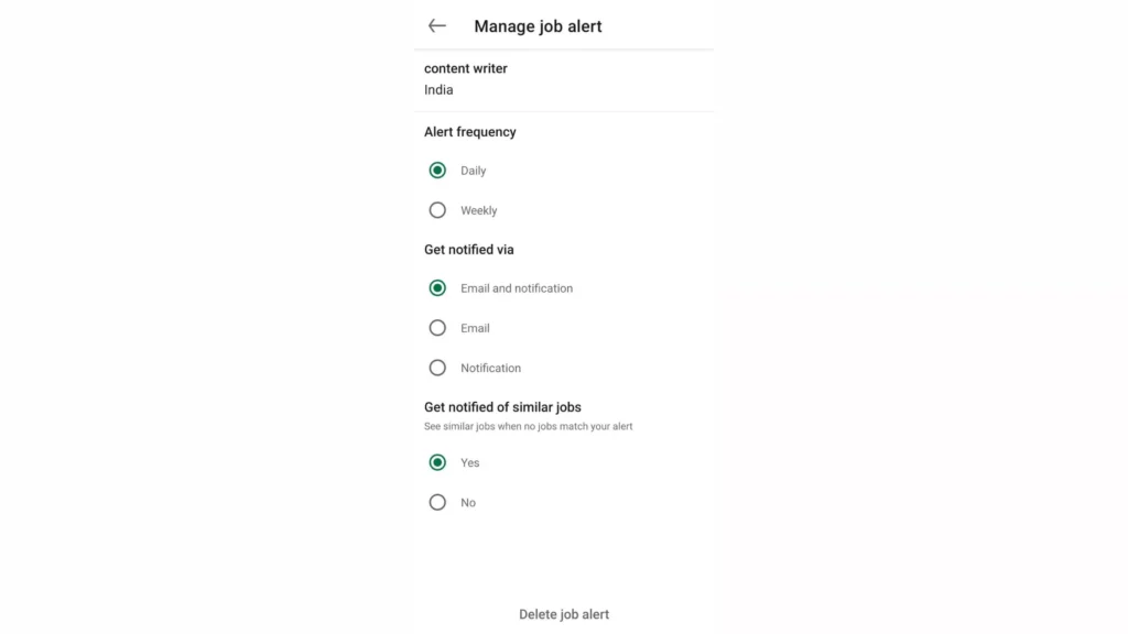 How to Manage LinkedIn Job Alerts?