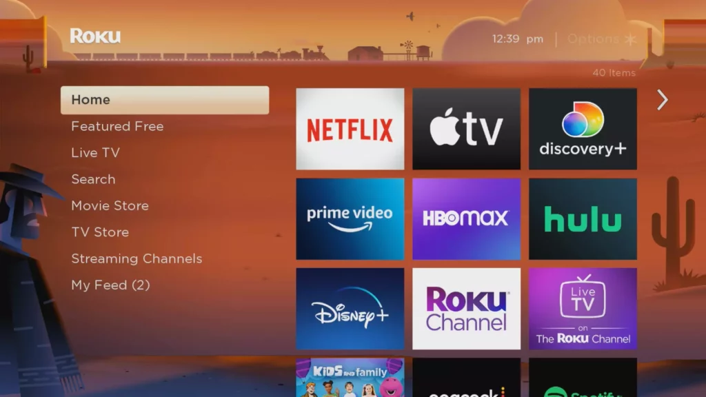 streaming channels option on Roku; How to Get New HBO Max App on Roku in 2023