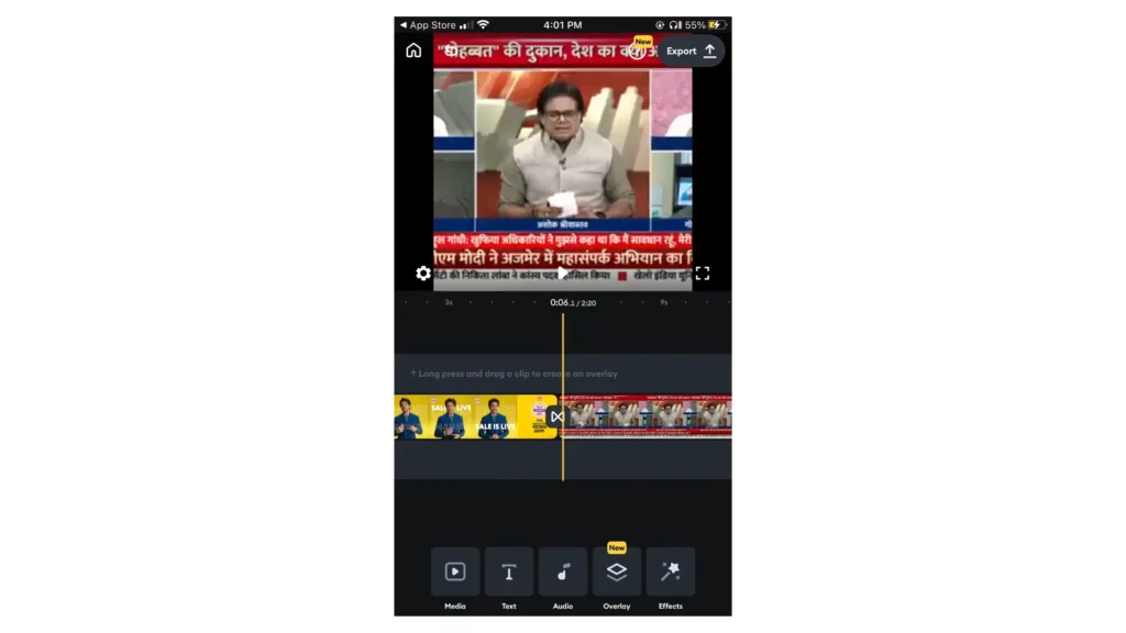 selecting second video to merger using spicer app; How to Combine Videos on iPhone to Elevate Visuals
