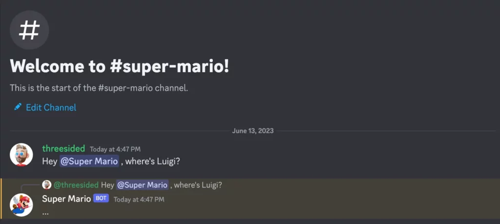 Super Mario character on Discord; How to Make Character AI Discord Bot & Turn Imagination Into Reality